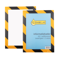 123inkt 123encre cadre d'affichage A5 auto-adhésif (2 pièces) - noir/jaune  301250