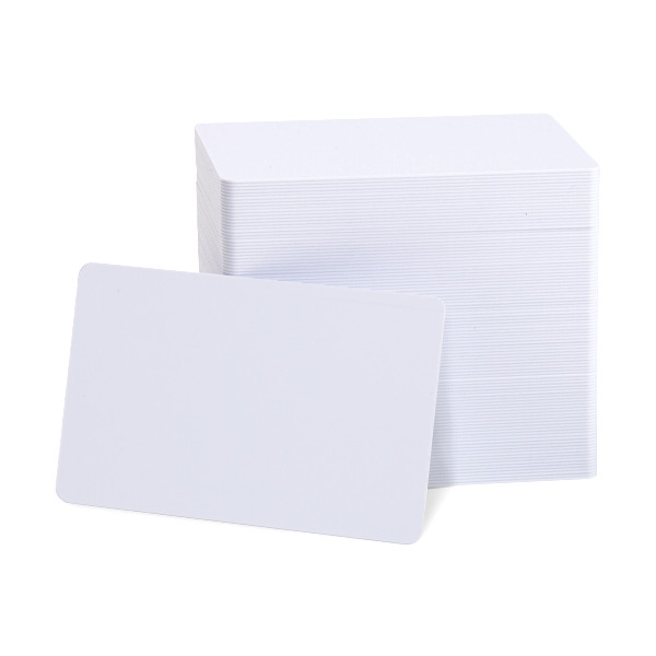 123encre cartes PVC 0,76 mm (500 pièces) - blanc 141623 - 1