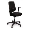 123inkt 123encre chaise de bureau ergonomique avec dossier rembourré - noir  300417