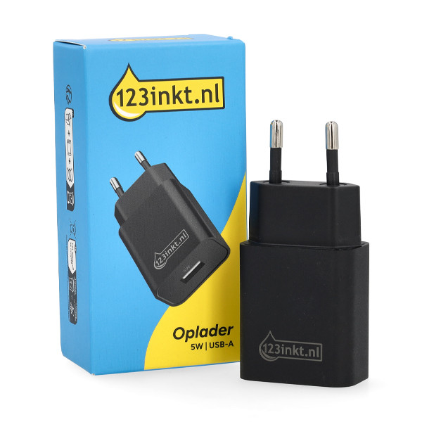 123encre chargeur USB-A 5W - noir 302913 - 2