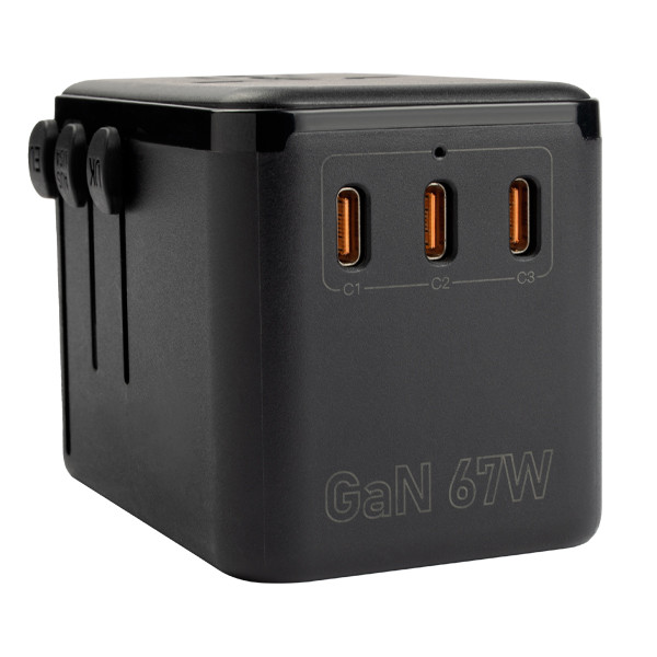 123inkt 123encre chargeur/adapteur de voyage 67 W avec 1 port USB-A + 3 ports USB-C  390045 - 5