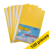 123encre chemise à lamelle A4 (100 pièces) - jaune 302856 - 1