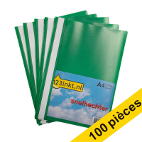 123encre chemise à lamelle A4 (100 pièces) - vert