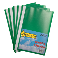 123encre chemise à lamelle A4 (5 pièces) - vert 300451