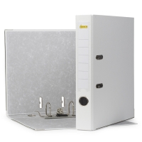 123encre classeur A4 en plastique 50 mm - blanc 300173