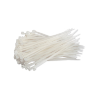 123inkt 123encre collier de serrage 100 x 2,5 mm (100 pièces) - blanc 099.0350 302425