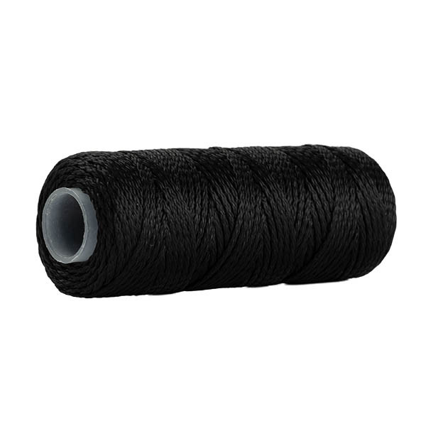 123encre cordeau de maçon sur bobine (1,1 mm x 50 m) - noir 303045 - 1