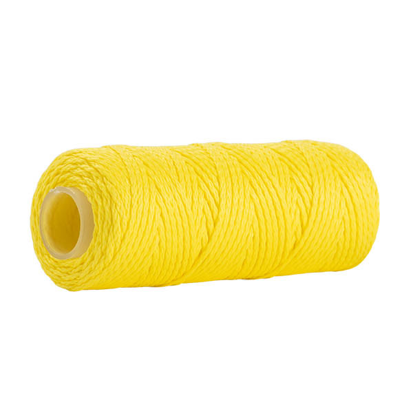 123encre cordeau de maçon sur bobine (1,1 mm x 50m) - jaune 303044 - 1