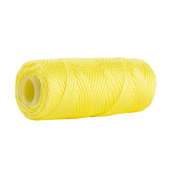 123encre cordeau de maçon sur bobine (1,1 mm x 50m) - jaune fluo 303046 - 1