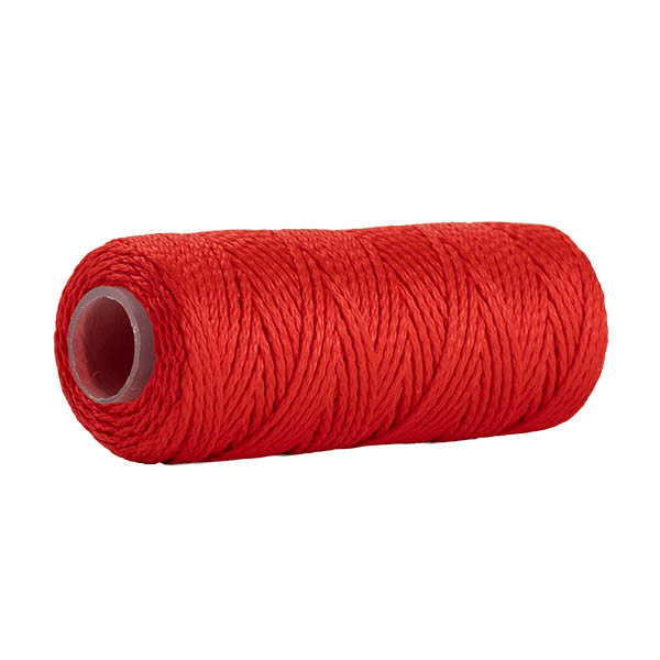 123encre cordon de maçon sur bobine (1,1 mm x 50 m) - rouge 303041 - 1