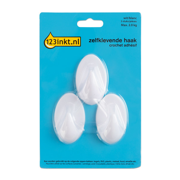 123inkt 123encre crochet adhésif 2 kg (3 pièces) - blanc 58013-00049-20C AR-01P W17081CC 301003 - 1