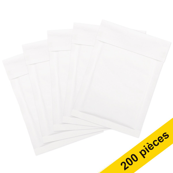 123inkt 123encre enveloppe à bulles 120 x 175 mm - A11 autocollant (200 pièces) - blanc RD-306611C 300701 - 1