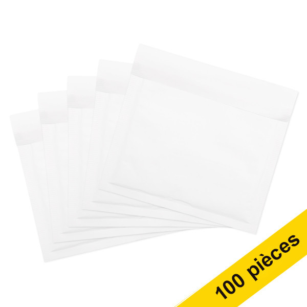 123inkt 123encre enveloppe à bulles 200 x 175 mm - CD autocollant (100 pièces) - blanc 306610C 300707 - 1