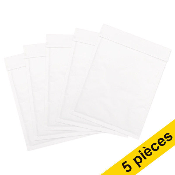 123inkt 123encre enveloppe à bulles 250 x 350 mm - G17 autocollant (5 pièces) - blanc 306617-5C 300714 - 1