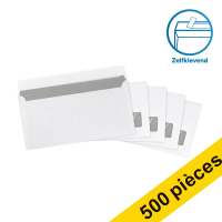 123inkt 123encre enveloppe 110 x 220 mm - EA5/6 fenêtre à droite patte autocollante (500 pièces) - blanc 123-202530 202530C 209018 88098972C 300916