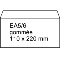 123inkt 123encre enveloppe 110 x 220 mm - EA5/6 patte gommée (25 pièces) - blanc 123-201020-25 201020-25C 209000 300905