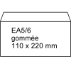 123encre enveloppe 110 x 220 mm - EA5/6 patte gommée (25 pièces) - blanc