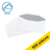 123encre enveloppe 110 x 220 mm - EA5/6 patte gommée (500 pièces) - blanc