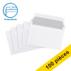 123encre enveloppe 114 x 162 mm - C6 patte autocollant (100 pièces) - blanc