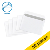 123encre enveloppe 114 x 162 mm - C6 patte gommée (50 pièces) - blanc