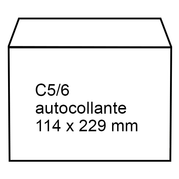 123inkt 123encre enveloppe 114 x 229 mm - C5/6 patte autocollante (50 pièces) - blanc 123-201530-50 300917 - 1