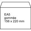123encre enveloppe 156 x 220 mm - EA5 patte gommée (500 pièces) - blanc