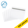 123encre enveloppe 162 x 229 mm - C5 patte gommée (500 pièces) - blanc