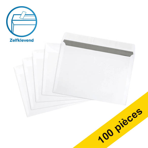 123encre enveloppe administrative 162 x 229 mm - C5 auto-adhésif (100 pièces) - blanc 302789 - 1
