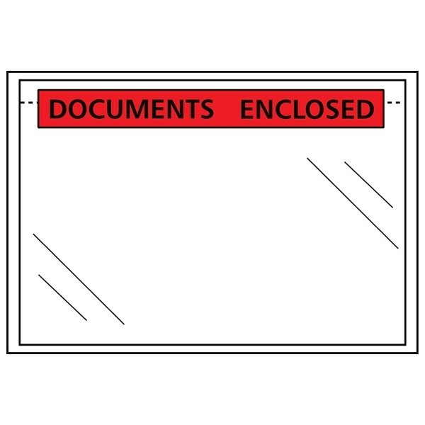 123inkt 123encre enveloppe de liste de colisage documents enclosed 225 x 165 mm - A5 autoadhésive (1000 pièces) 310502C 301201 - 1