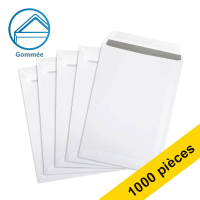 123encre enveloppe pochette 162 x 229 mm - C5 gommé (1000 pièces) - blanc 302766