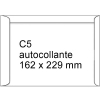 123encre enveloppe pochette 162 x 229 mm - C5 patte autocollante (25 pièces) - blanc