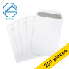 123encre enveloppe pochette 220 x 312 mm - EA4 patte gommé (250 pièces) - blanc