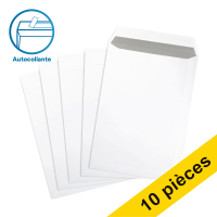 123inkt 123encre enveloppe pochette 229 x 324 mm - C4 patte autocollante (10 pièces) - blanc 123-303580-10 300942