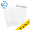123encre enveloppe pochette 229 x 324 mm - C4 patte gommée (10 pièces) - blanc