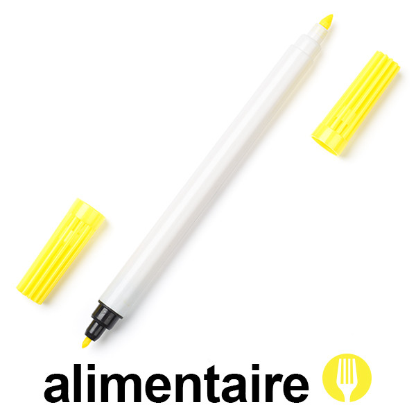 123inkt 123encre feutre à encre alimentaire - jaune  199014 - 1