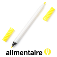 123inkt 123encre feutre à encre alimentaire - jaune  199014