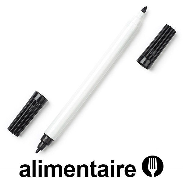 123inkt 123encre feutre à encre alimentaire - noir  199010 - 1