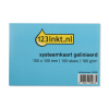 123inkt 123encre fiche Bristol lignée 150 x 100 mm (100 pièces) 13802XC K-6102C 301420 - 1