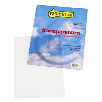 123inkt 123encre films transparents pour imprimantes laser (25 feuilles)  064182