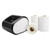 123inkt 123encre imprimante d'étiquettes LW650XL PRO - pack avec 5 grandes étiquettes multifonctions  302435