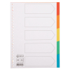 123inkt 123encre intercalaires colorés en carton A4 avec 5 onglets (23 trous) 100191C 300533