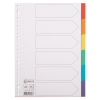 123inkt 123encre intercalaires colorés en carton A4 avec 6 onglets (23 trous) 100192C 300534