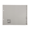 123encre intercalaires en plastique A5 paysage avec 20 onglets A-Z (2 trous) - gris 301542 - 1