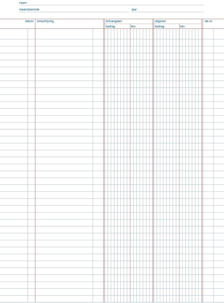 123inkt 123encre livre de caisse avec TVA autocopiant avec arrêt de copie (50 feuilles) 30225C 300095 - 1
