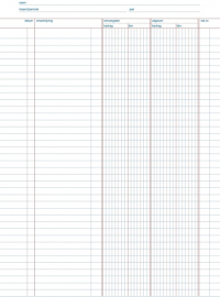 123inkt 123encre livre de caisse avec TVA autocopiant avec arrêt de copie (50 feuilles) 30225C 300095
