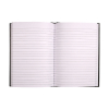 123encre livre relié A5 ligné 80 feuilles - noir 301412 - 2