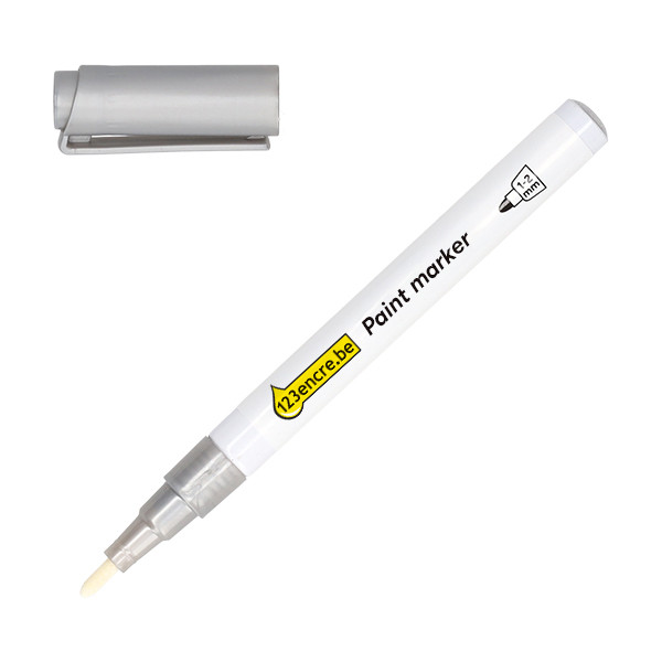 123encre marqueur peinture (1-2 mm ogive) - argent 302982 - 1