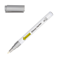 123encre marqueur peinture brillante (1 - 2 mm ogive) - argent 302986