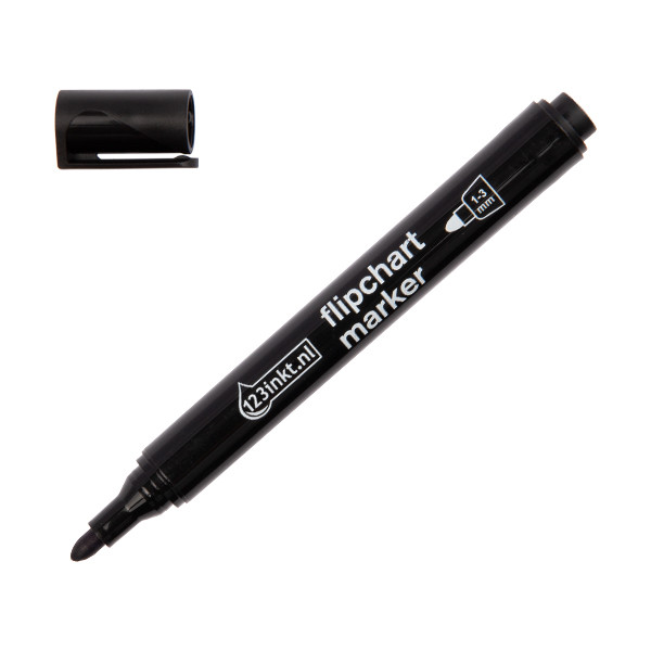 123inkt 123encre marqueur pour chevalet (1 - 3 mm ogive) - noir 4-380001C 390557 - 1