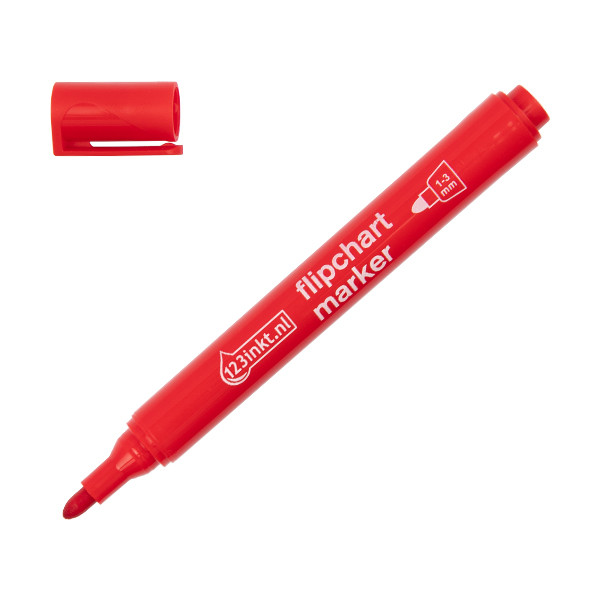 123inkt 123encre marqueur pour chevalet (1 - 3 mm ogive) - rouge 4-380002C 390559 - 1